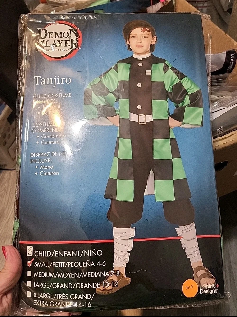 Tanjiro Kids Costume – Green/Black Demon Slayer Outfit